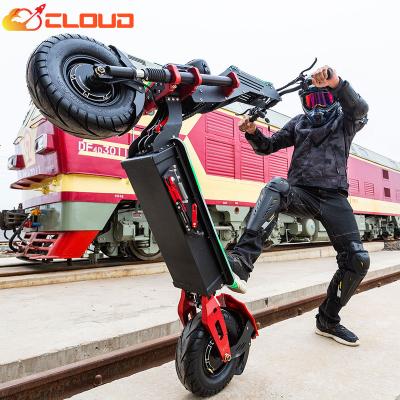 China CLOUD A11 unisex adult 72v 8000w dual off-road powerful motor china floding most powerful electric scooter with suspension for sale