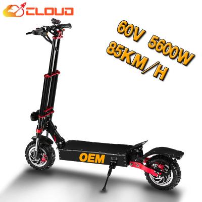 China Electric scooter CLOUD scooter 85km/h 5600w unisex fast electric scooter double motor with hydraulic seat e-scooter shock absorber for sale