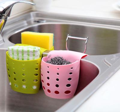 China Portable Sink Viable Kitchen Soap Dispenser Faucet Sponge Holder Storage Basket for sale