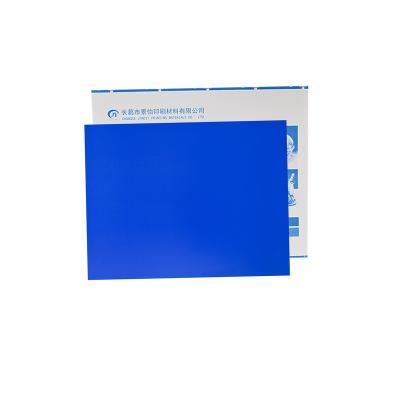 China Regular quality 0.30mm | 0.15mm Blue Color Offset Printing Single Layer Plate CTCP Thermal Plate for sale