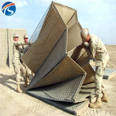 China Heavy Galvanized Gabions flood hesco barrier Galvanized flood barrier hesco bastion blast proof wall for sale