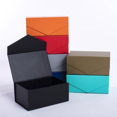 China Recyclable Customized Logo Paper Box Hard Folding Cardboard Gift Boxes White Small Luxury Magnetic for sale