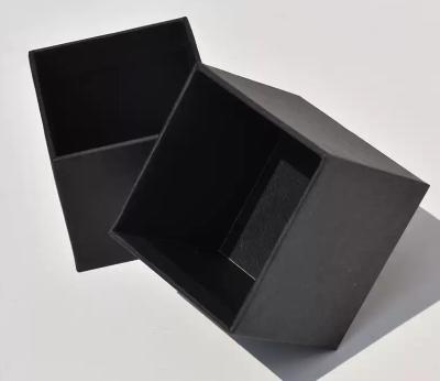 China Cartón negro Caja cuadrada negra Caja de papel Caja de cosméticos personalizados Caja de embalaje de té en venta