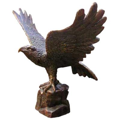 China Europe large metal garden eagle sculpture bronze eagle sculpture animal sculpture bronze eagle for sale