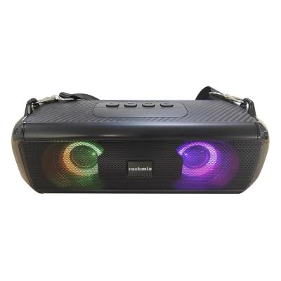 China Phone Function 2021 Outdoor Portable Colorful Radio LED Light Stereo Bluetooth Speaker for sale