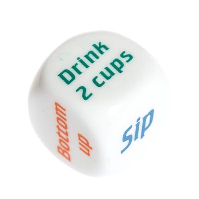 China 1 PC 25mm Wine Order Die Drink No Drink Creative Dies Cube Hot-selling Plastic Die for sale