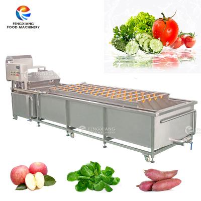 China Large Capacity Automatic Vegetable And Fruit Vegetable Washing Machines Industrial Bubble Jet Washing Machine for sale