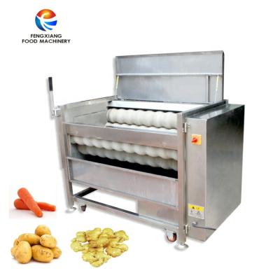 China Snack Plant Roots Food Root Gasket Peeler Polisher Potato Washing Peeling Polish Machine for sale