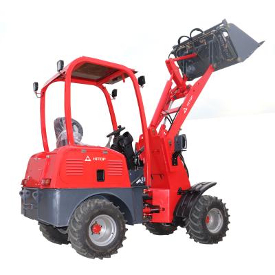 China Hotels CE Certified New Mini Front End Loader Capacity 600kg 800kg 1000kg Small Battery Powered Electric Wheel Loader 1 Ton For Sale for sale