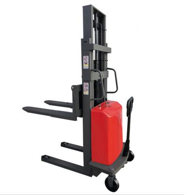 China Hotels Made in China 1 Ton Semi-Electric Pallet Stacker Semi Automatic Pallet Stacker 2T2M for sale