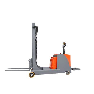 China Construction worksÂ   Balanced Walk Behind Pallet Stacker Cdd15 Electric CE Hydraulic Hand Truck Container Unload Forklift Crane Forks For Sale Lift for sale