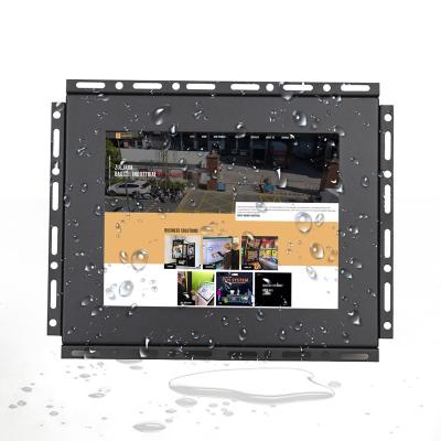 China Open frame 8 inch open frame touch screen monitor manufacturers waterproof option IP65 open frame multi touch mounting industrial monitor for sale