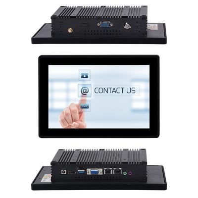 China Industrial Fanless Wall Mounted Touch Screen x86 Waterproof All In One Touch Panel PC for sale