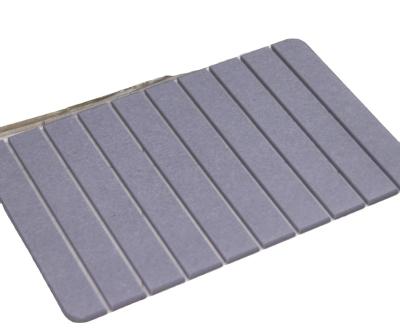 China Sustainable Diatomite Bath Accessories Quickly Absorbed Foldable Water Anti Slip Soft Diatomite Bath Mat for sale