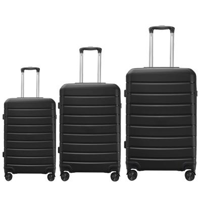 China Cheap Long Distance Travel Large Capacity Business Trolley Bag 3 Pcs 20 24 28 Inch Travel Luggage Sets PP Koffer Sets With Detachable Wheels for sale