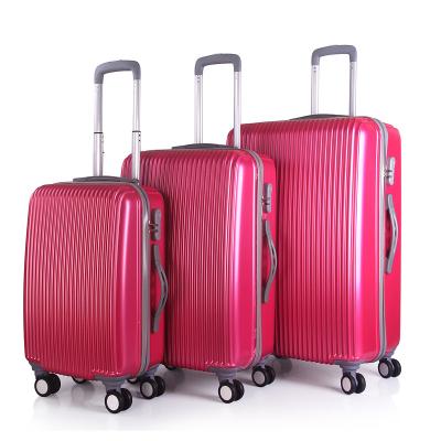 China School\long distance travel\etc. 20 24 28 Inch 3 Pieces Sets Hard Shell 4 Wheel ABS Spinner Travel Luggage Set Suitcase Business Travel Luggage Suitcase for sale