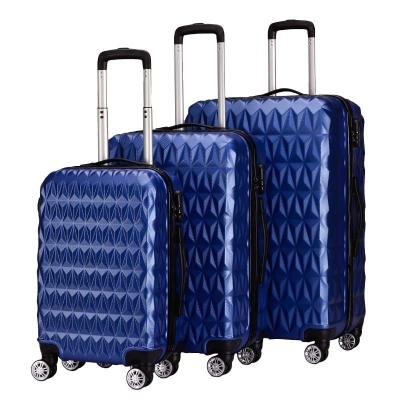 China School\long distance travel\etc. customized high quality ABS travel luggage business bag set trolley case hardshell lightweight carry on luggage sets for sale for sale