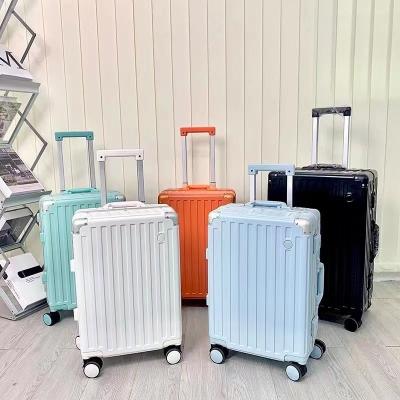 China School\long distance travel\etc. Fashion To Luggage Bag 20 24 PCS 28 Inch ABS Hard Frame Luggage Aluminum Shell Cabin Trolley Bags Travel Suitcase for sale