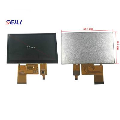 China 5 inch tft lcd module with 800*480 with RGB interface.5 inch with 5 inch capacitive touch screen for sale