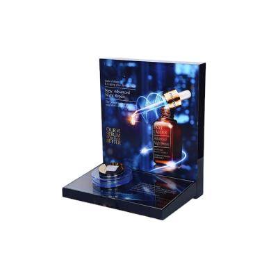 China Quick Delivery Retail Shop Counter Display Cosmetic Makeup Base Acrylic Display Stand for sale