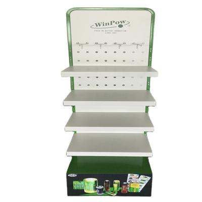 China Easy Installation Supermarket Floor Retail Store Product Display Unit Racks Metal Display Racks for sale