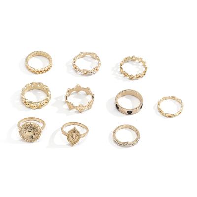 China Beautiful TRENDY new style alloy ring fashion personality simple joint ring for sale