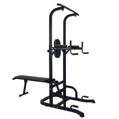 China Home Indoor Adjustable Gym Fitness Standing Tower Horizontal Freestanding Station Pull Up Bar and Dip Bar Black Fitness and Bodybuilding for sale