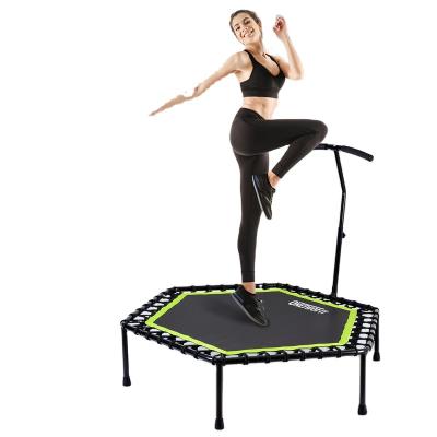 China Onetwofit High Quality Folding Trampoline Jumping Trampoline Net Indoor Park Trampoline Protector With Handle Jumping Forming 48 Inches for sale