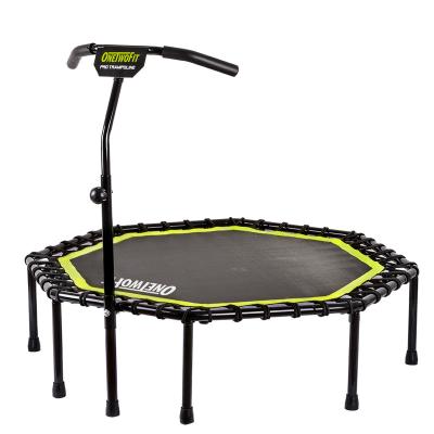 China Onetwofit High Strength Indoor Gym Equipment Trampoline Mini Round Trampoline Adults Fitness Tent Garden Sports Jumping Trampoline for sale