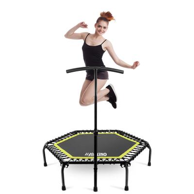 China Advanced Technology Onetwofit Exercise Trampoline 45 Inch Gimnastics Trampoline Cama Elastica Saltarina Exercise Jumping Bounce Round Bungee Fitness Foldable Trampoline for sale