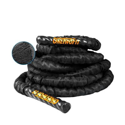 China OneTwoFit 38MM 9M Anti-skid Arm Strength Cross Core Fitness Core Exercise Power Battle Training Rope New Craft Wear for sale