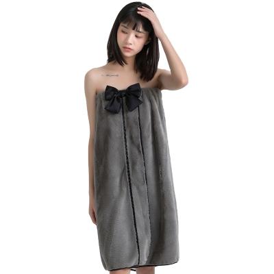 China New Beautiful Luxury Breathable Rabbit Fur Bathrobe For Women for sale