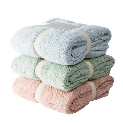 China Hot Selling QUICK DRY Fleece Microfiber Coral Bath Towel For Home for sale