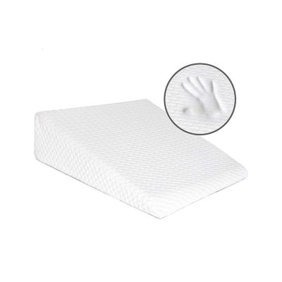 China Anti-Static Bed Wedge Pillow Memory Foam Top With Bamboo Cover For Neck Back Support And Pregnancy for sale