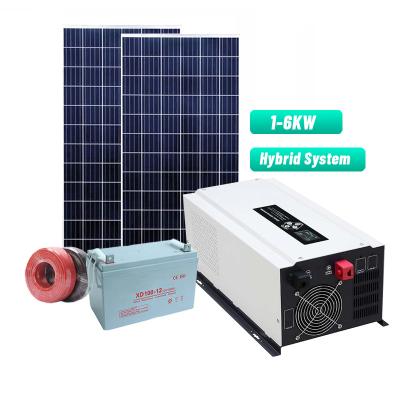 China Office equipment/Household/Outdoors Solar LCD Display System Tuv 1000W 3Kva 5000Watt Hybrid Solar Energy Storage System Home Use for sale