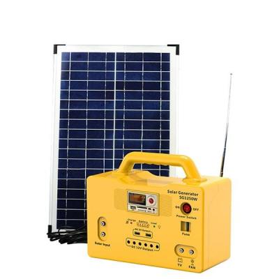 China Home DC Portable Home Energy Power Panel OFF Grid Solar Systems With Bulb Used For Camping for sale