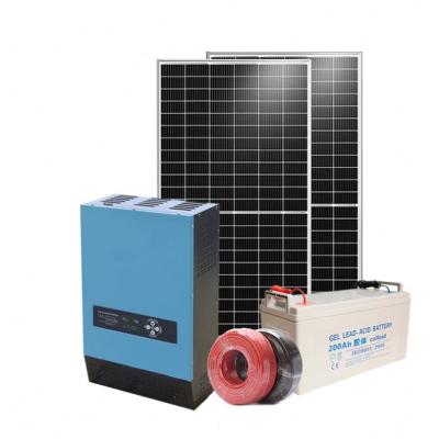 China Commercial Home Use Solar Power Kits Generation Solar Panel System 1KVA 3KVA 5KW for sale