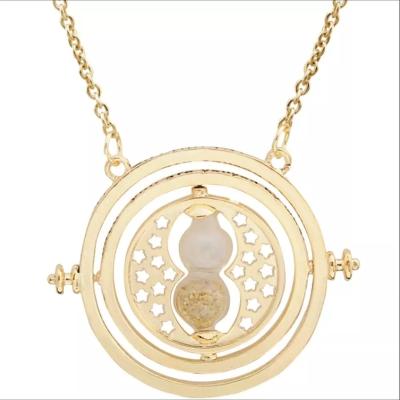 China Hot Fashion 9 Style Male And Female Acceptance Time Hourglass Necklaces Sweater Chain Gold Necklace For Women And Men Jewelry Gift for sale