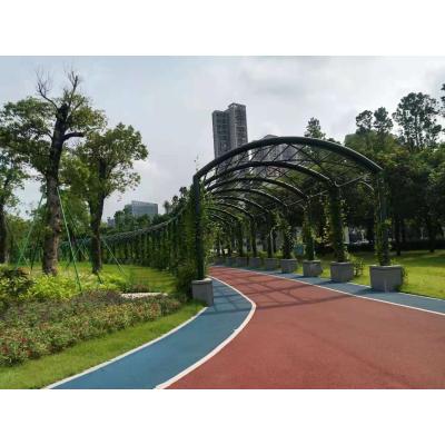 China New Recyclable Components Style Park Landscape Steel Structure Hallway Light Steel Frame Prefabricated Prefabricated Steel Frame Te koop