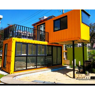 China Modern Two Chamber Prefab 40ft Flat Pack Shipping Container Container House for sale