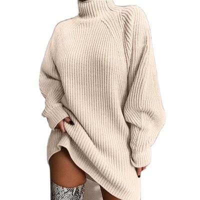 China Anti-wrinkle Fashion Solid Color Women Autumn Tops Knitted Female Sweater Pullovers for sale