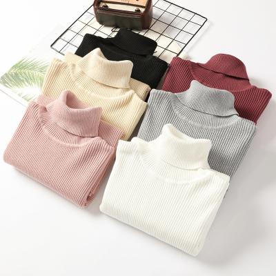 China Autumn Winter Plus Size Trendy Anti-wrinkle Turtle Neck Sweaters Women Tops for sale