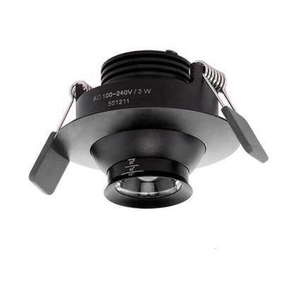 China Modern 1W 3W Zoom Recessed LED Downlight For Cabinet Display Showcase Lighting for sale