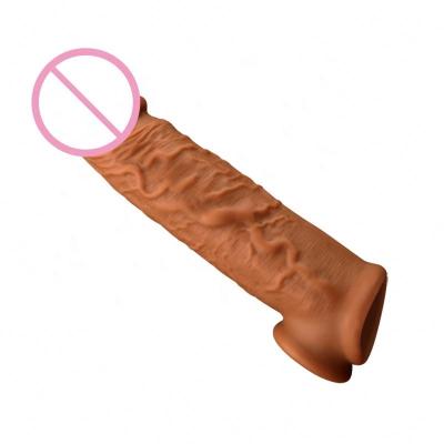 China vibration; swing; heating girls operate penis supplement cock reusable sleeve sex enlarge penis condom silicone penis sleeve for men for sale