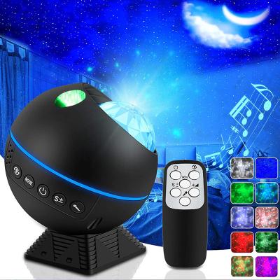 China Remote Control Hotel Plush Starry Night Light Projector Lamp Kids Ocean Sea Wave Sky Starry Indoor Starry LED Projector Light for sale