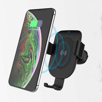 China Mobile Phone 15W Gravity Car Mount Chargers Phone Holder Fast Wireless Charging Air Vent Phone Holder Fast Wireless Charger for sale