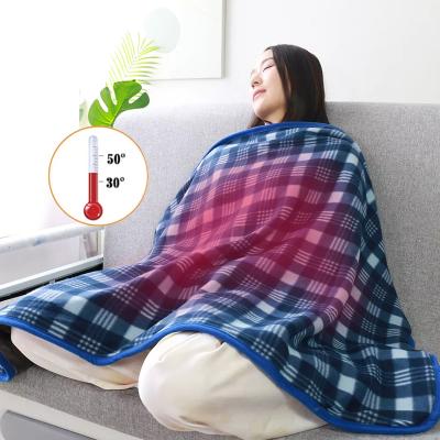 China PORTABLE OEM Washable Safe Heated Double Size Electric Blanket Office Home Airplane Blanket Throw Extra Heating Blankets For Winter for sale