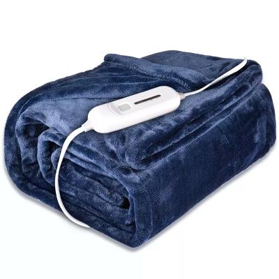 China PORTABLE Heater Flannel 110-120v Quick Washable Warm Blankets Heat Electric Throw Blanket with Temperature Controller for Winter for sale