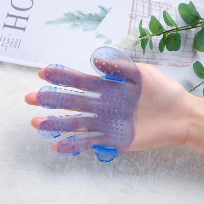 China Soft Hair Removal Cat Cleaning Tool Gloves Pet Finger Shower Massage Viable Dog Grooming Seal for sale