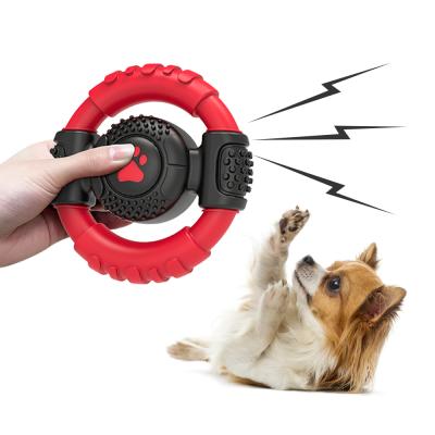 China Viable Toy Nylon Rubber Bite Steering Wheel Simulation Pet Dog Bite Toy Interactive New Product for sale